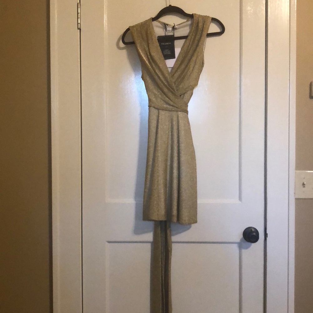 Gold Diane Von Furstenberg dress